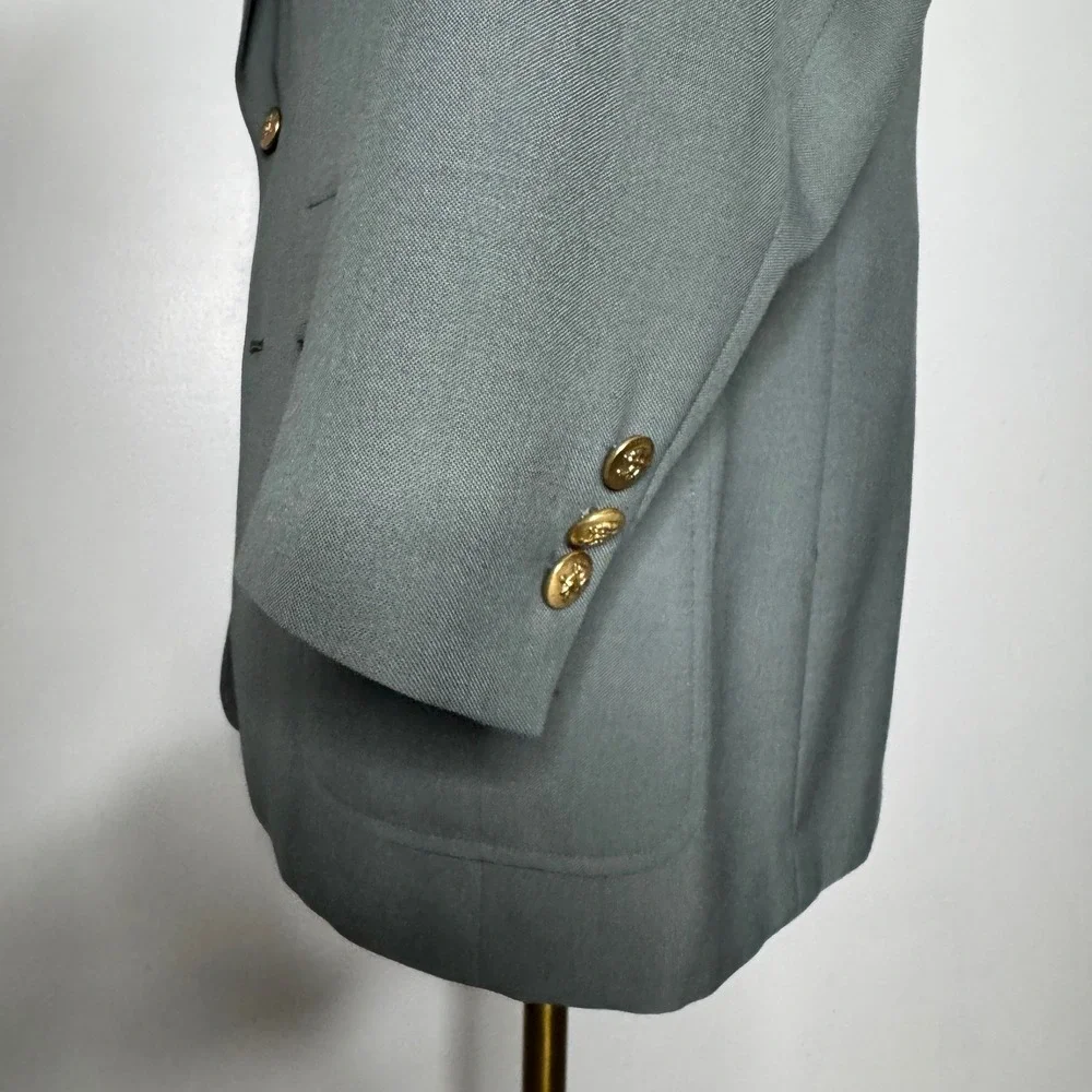 Hart‎ Schaffner Marx Jack Nicklaus Blazer Sport Coat Mens 41R Gray Gold Buttons